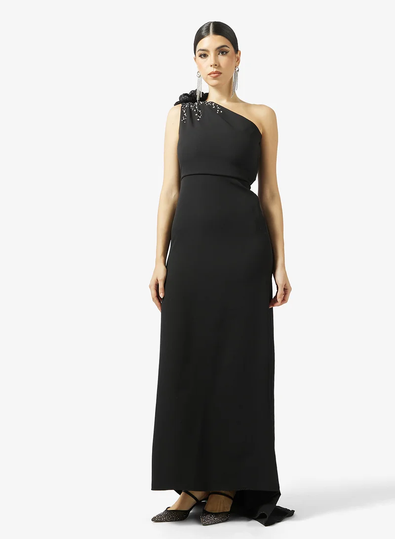 One Shoulder Evening Dress